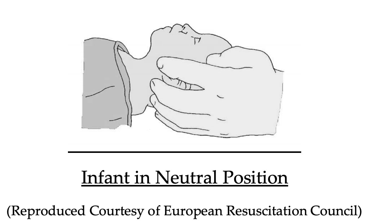 Infant in neutral position